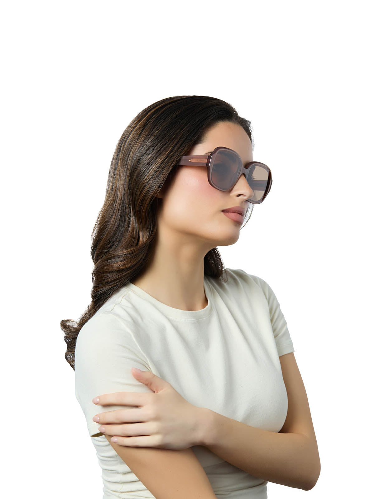 DIFF Eyewear Seraphina Sunglasses Macchiato & Brown Polarized