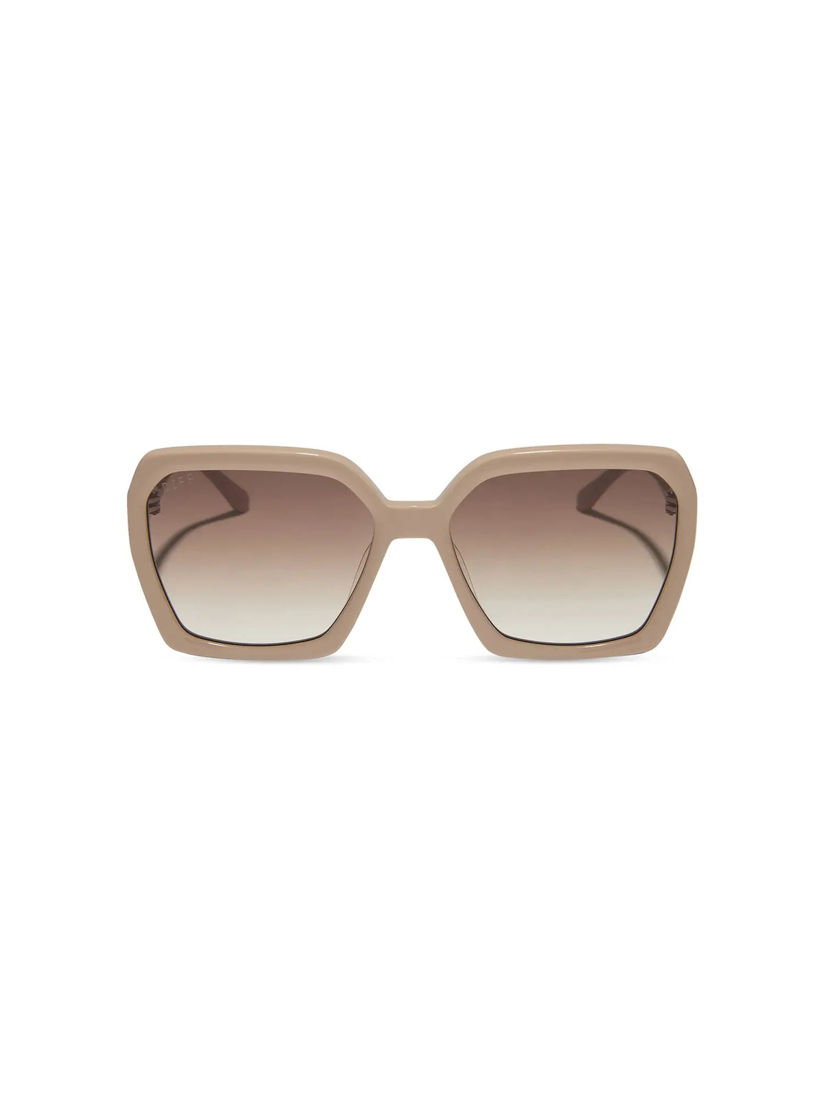 DIFF Eyewear Sloane Sunglasses: Almond & Brown Gradient