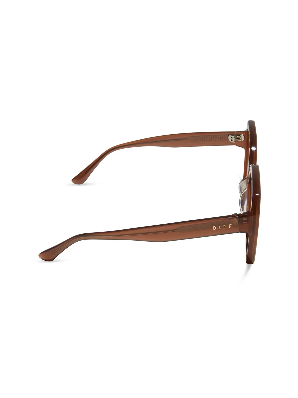 DIFF Eyewear Sloane Sunglasses in Macchiato and Brown Gradient