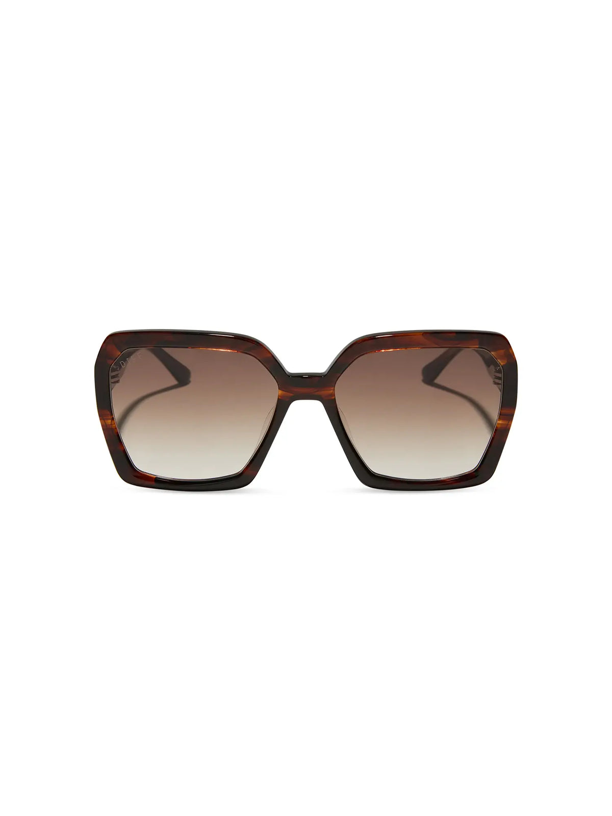 DIFF Eyewear Sloane Sunglasses: Sequoia Tortoise & Brown Gradient