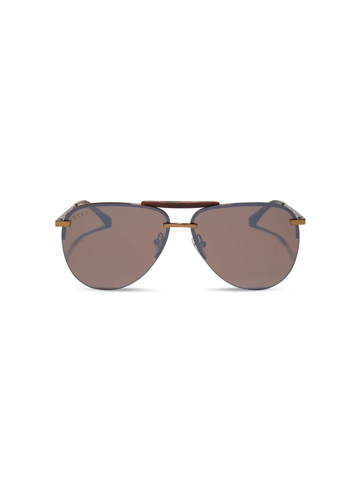 DIFF Eyewear Tahoe Sunglasses: Sequoia Tortoise & Brown Gold Flash