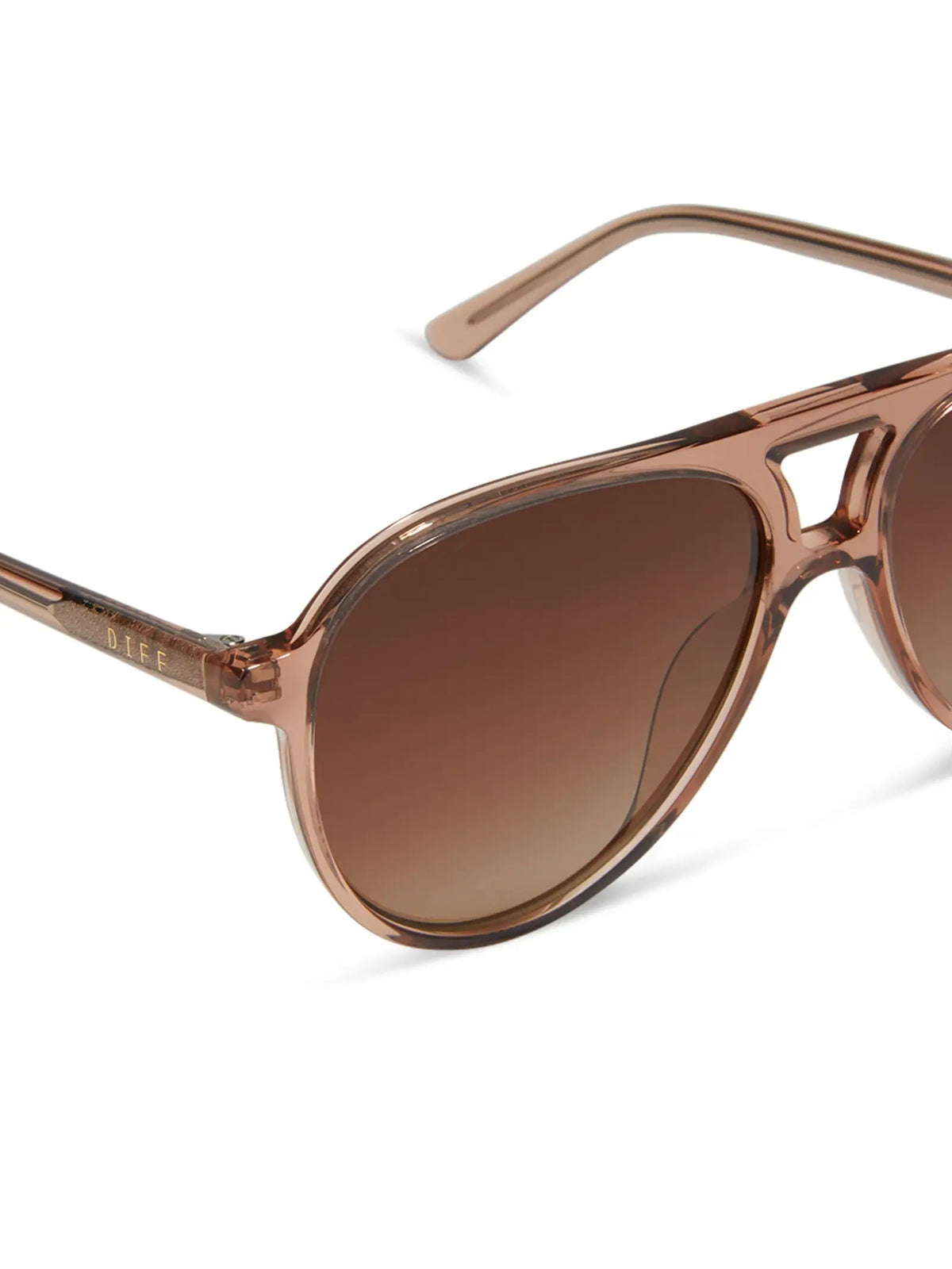 DIFF Eyewear Tosca II Sunglasses: Café Ole & Brown Gradient Polarized