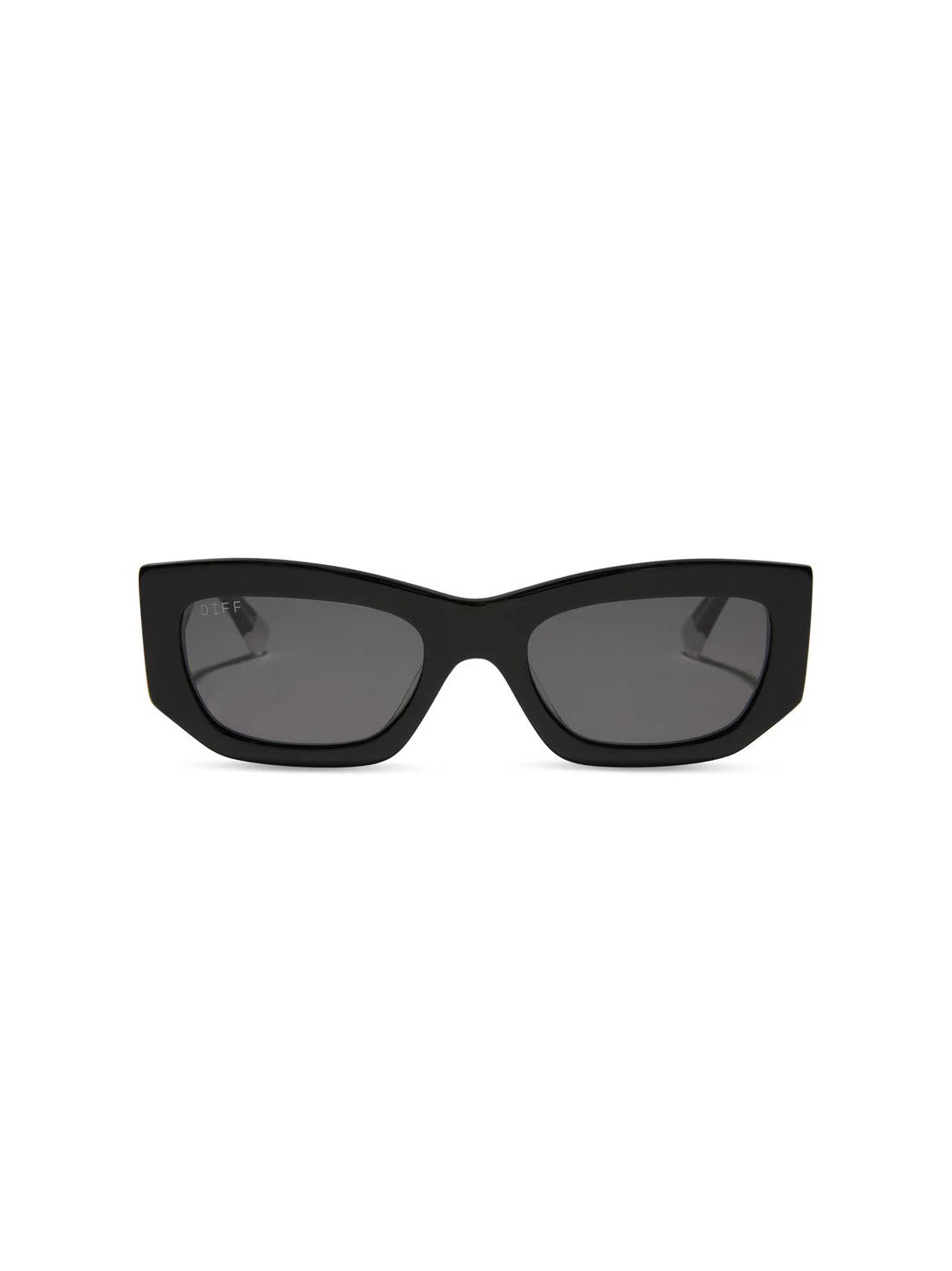 DIFF Eyewear Wednesday Sunglasses in Black Grey