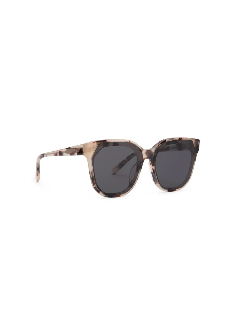 DIFF Eyewear Gia Sunglasses: Cream Tortoise & Grey