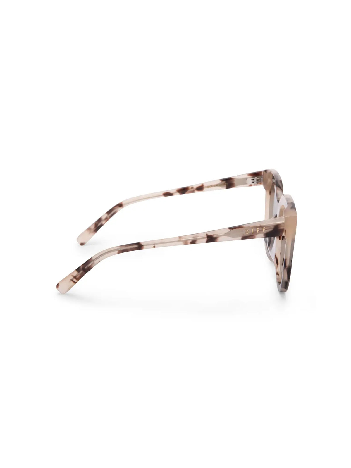 DIFF Eyewear Gia Sunglasses: Cream Tortoise & Grey