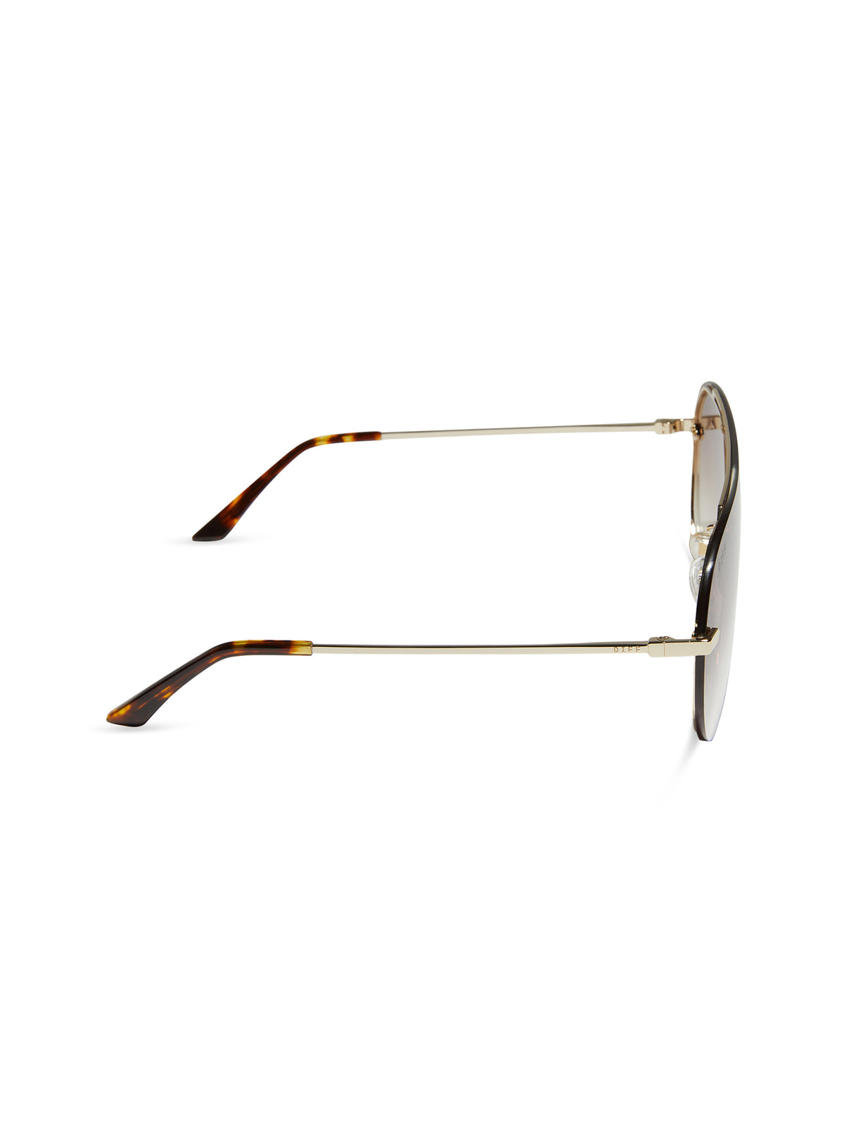 DIFF Eyewear Imani Sunglasses in Gold Brown Gradient