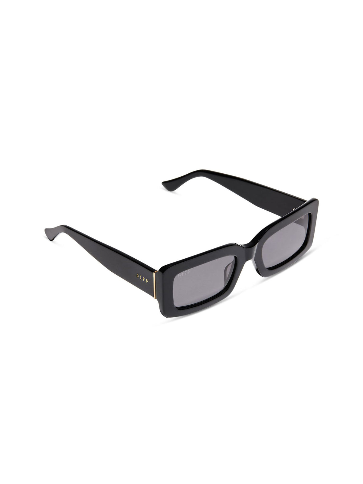 DIFF Eyewear Indy Sunglasses in Black Grey Polarized