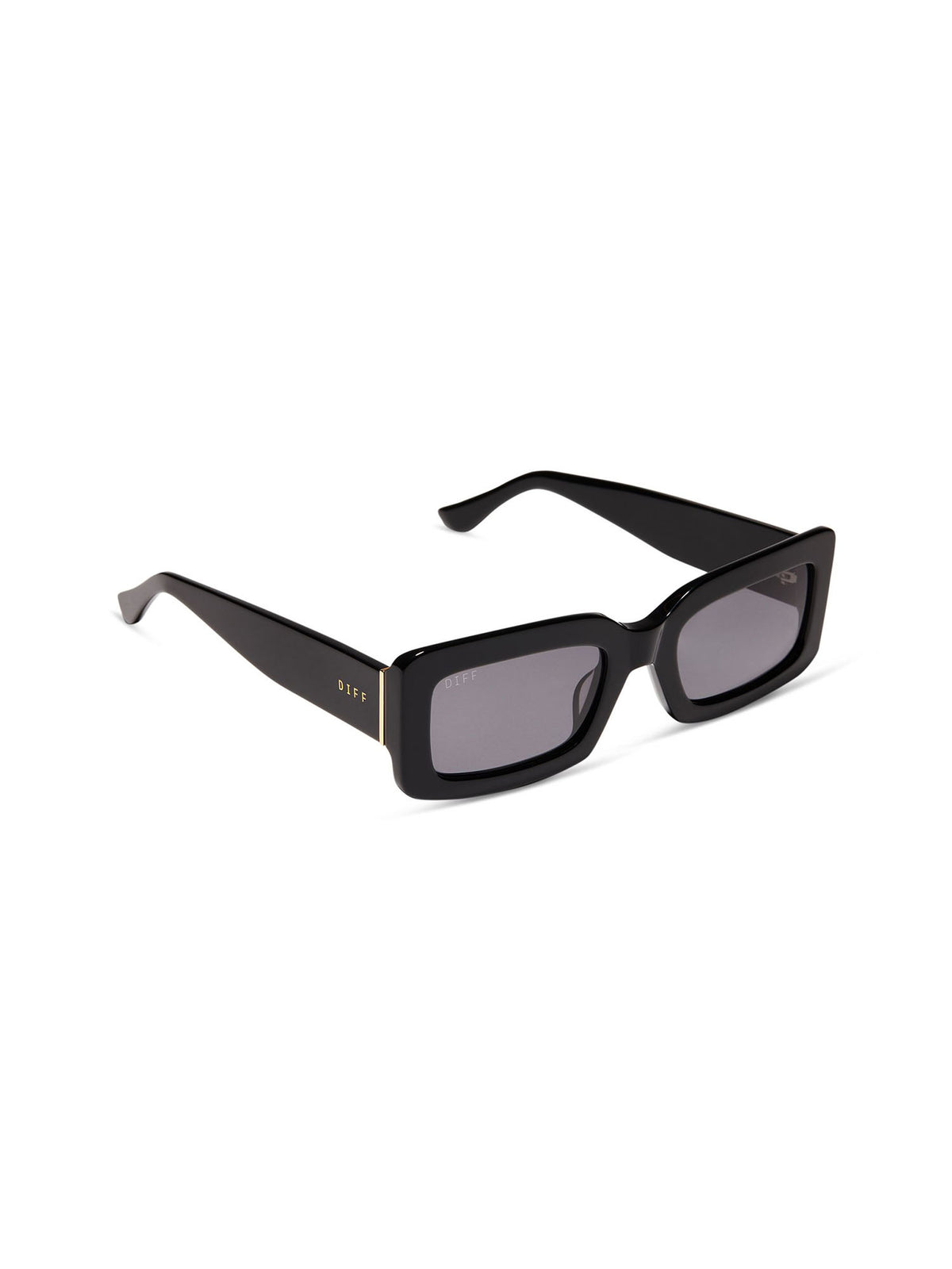 DIFF Eyewear Indy Sunglasses in Black Grey Polarized