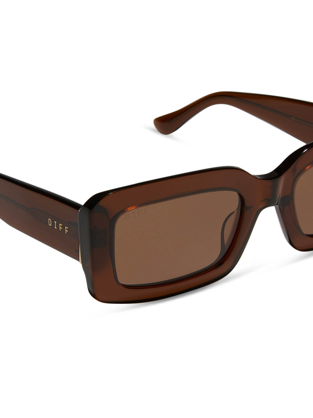 DIFF Eyewear Indy Sunglasses: Whiskey & Brown Polarized