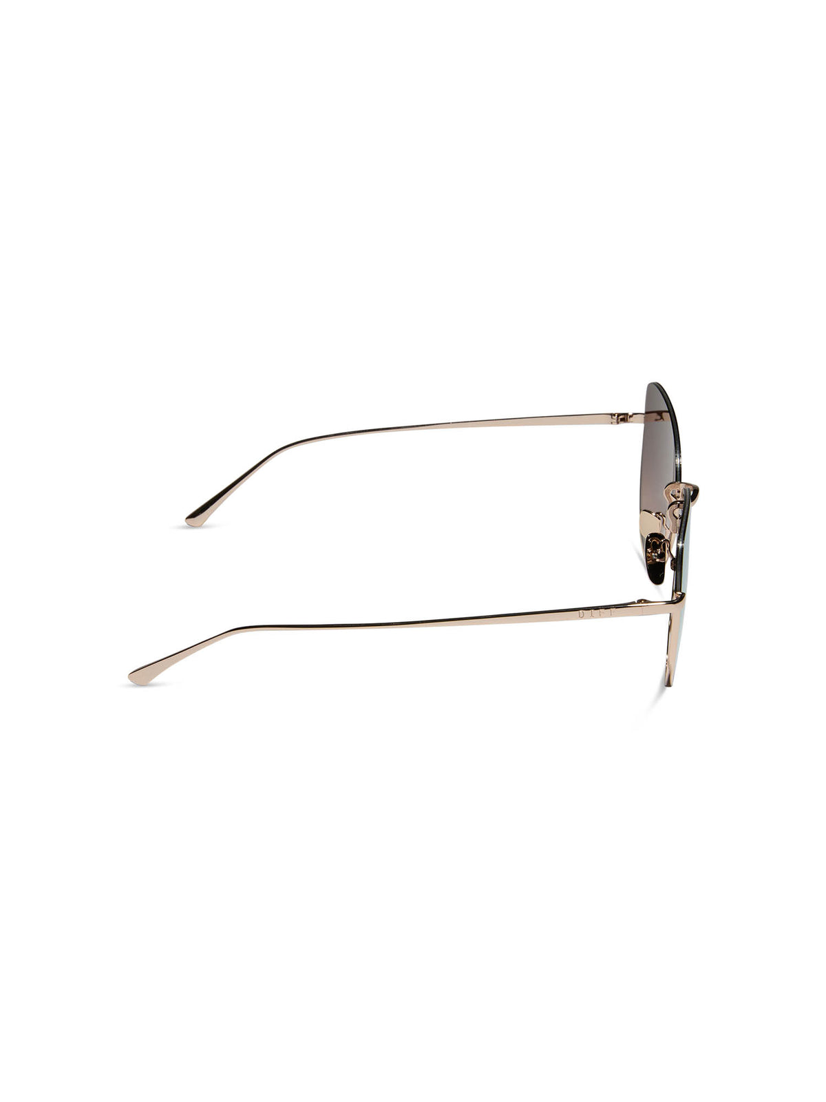 DIFF Eyewear Kinsley Sunglasses: Champagne & Taupe Mirror