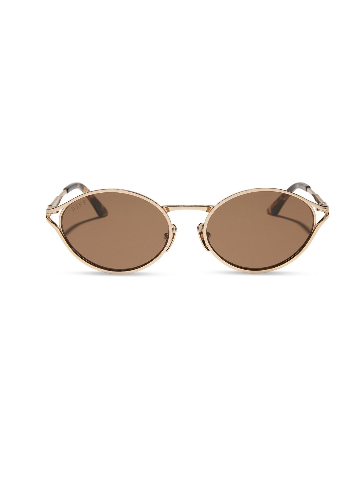 DIFF Eyewear Limoncello Sunglasses- Gold Brown