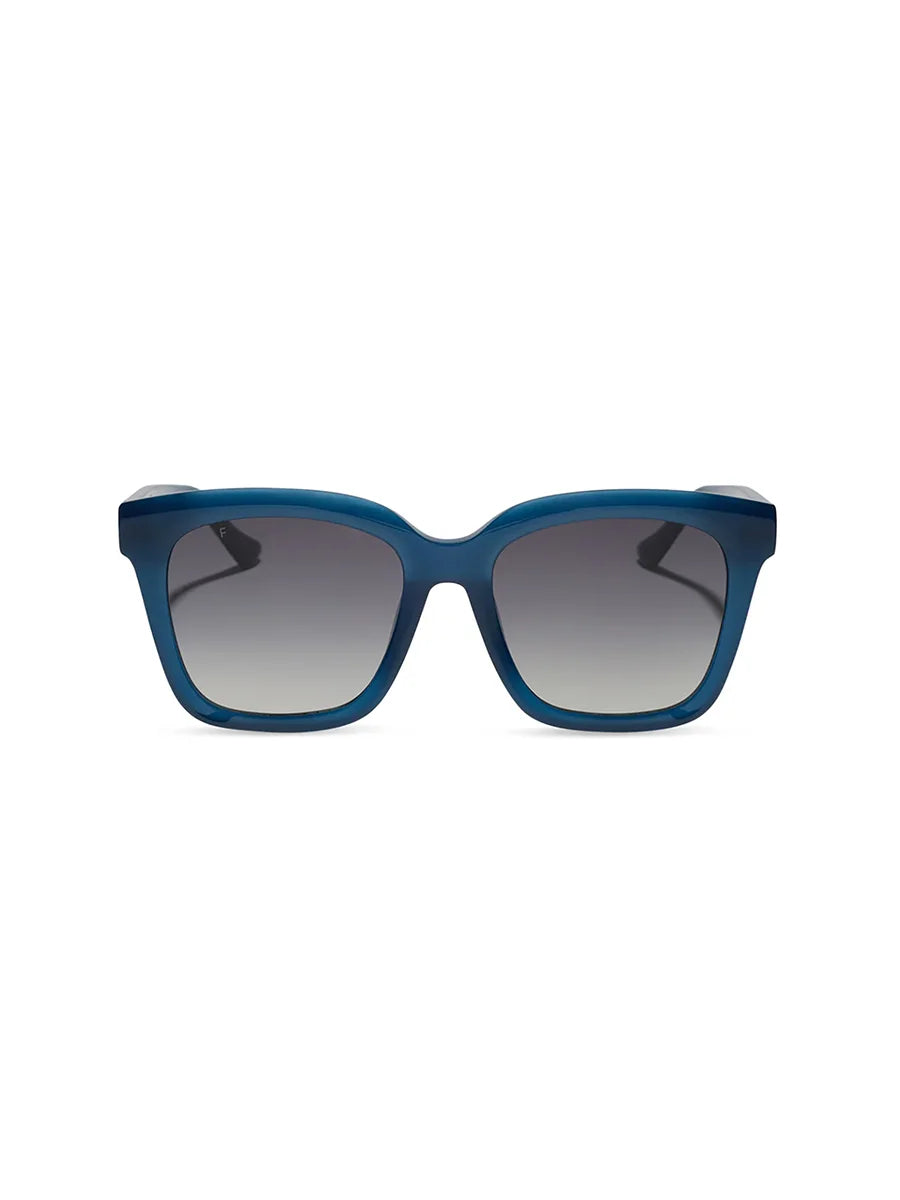 DIFF Eyewear Meredith Sunglasses - Clubhouse Blue Grey Gradient Polarized