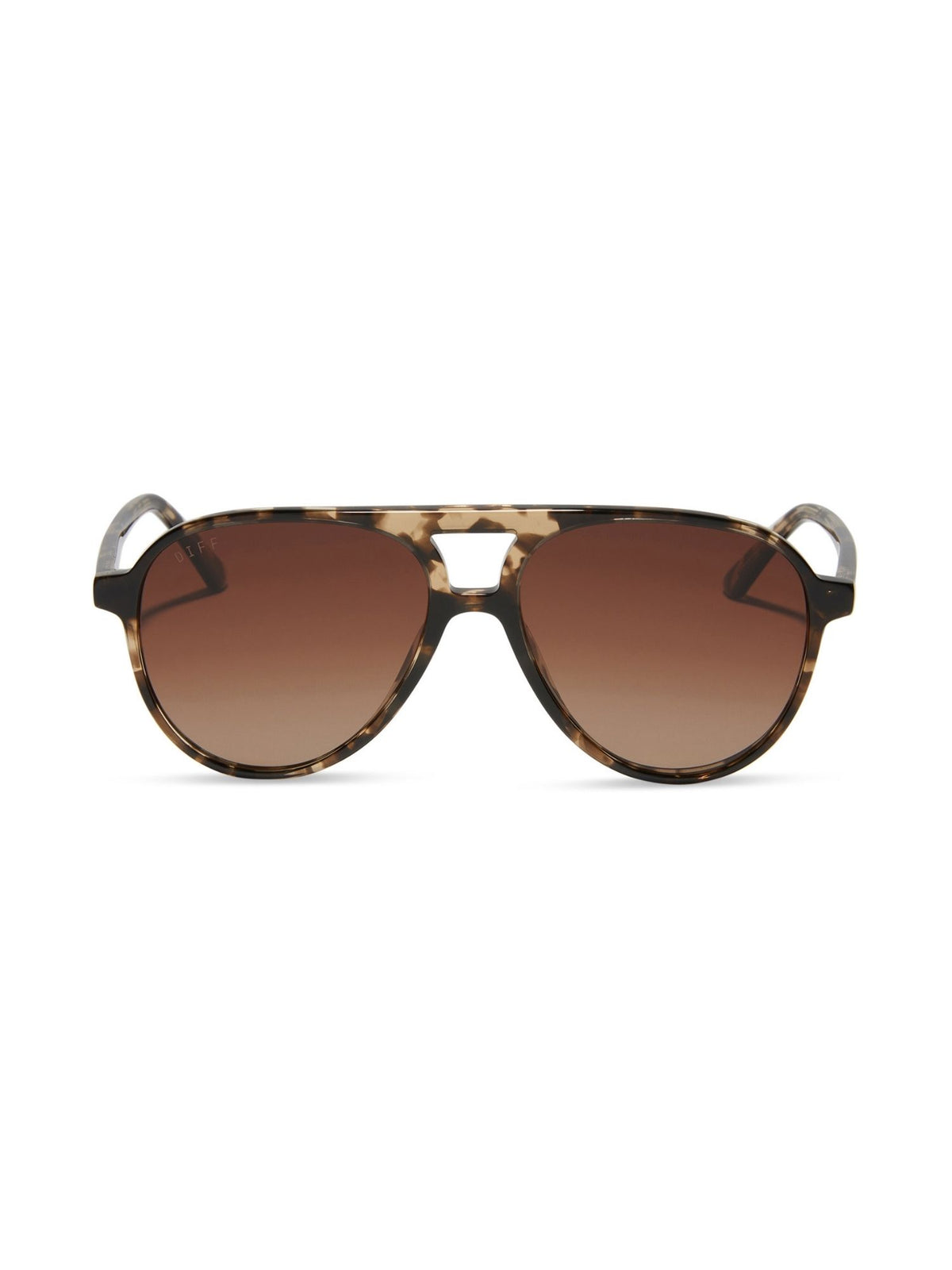 DIFF Eyewear Tosca II Sunglasses- Espresso Tortoise Brown Gradient Polarized