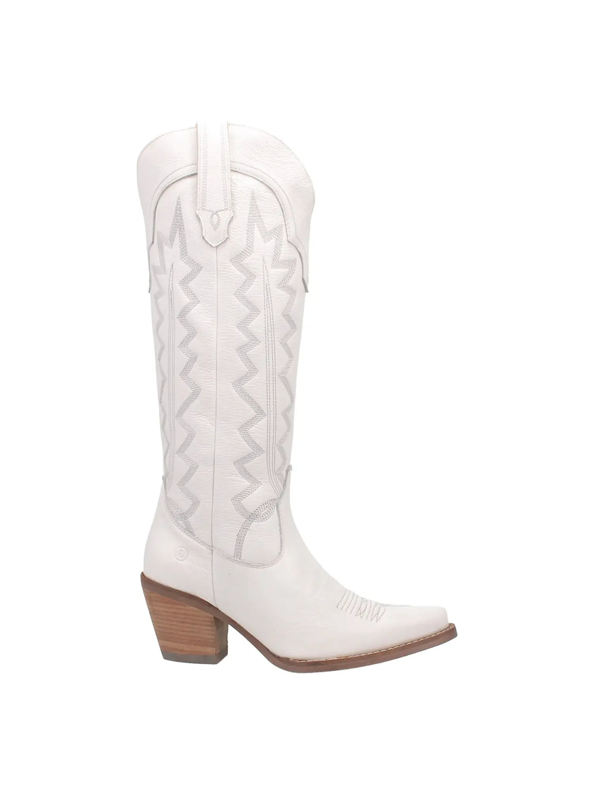 Dingo1969 High Cotton Tall White Leather Western Boot for Tennessee Vols Game Day