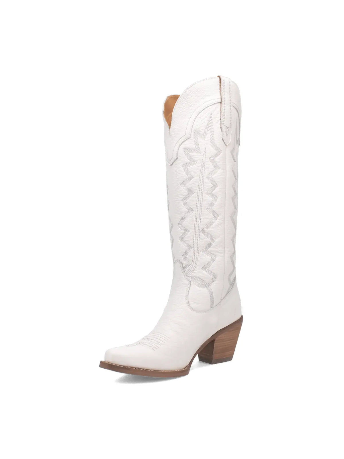 Dingo1969 High Cotton Tall White Leather Western Boot for Tennessee Vols Game Day