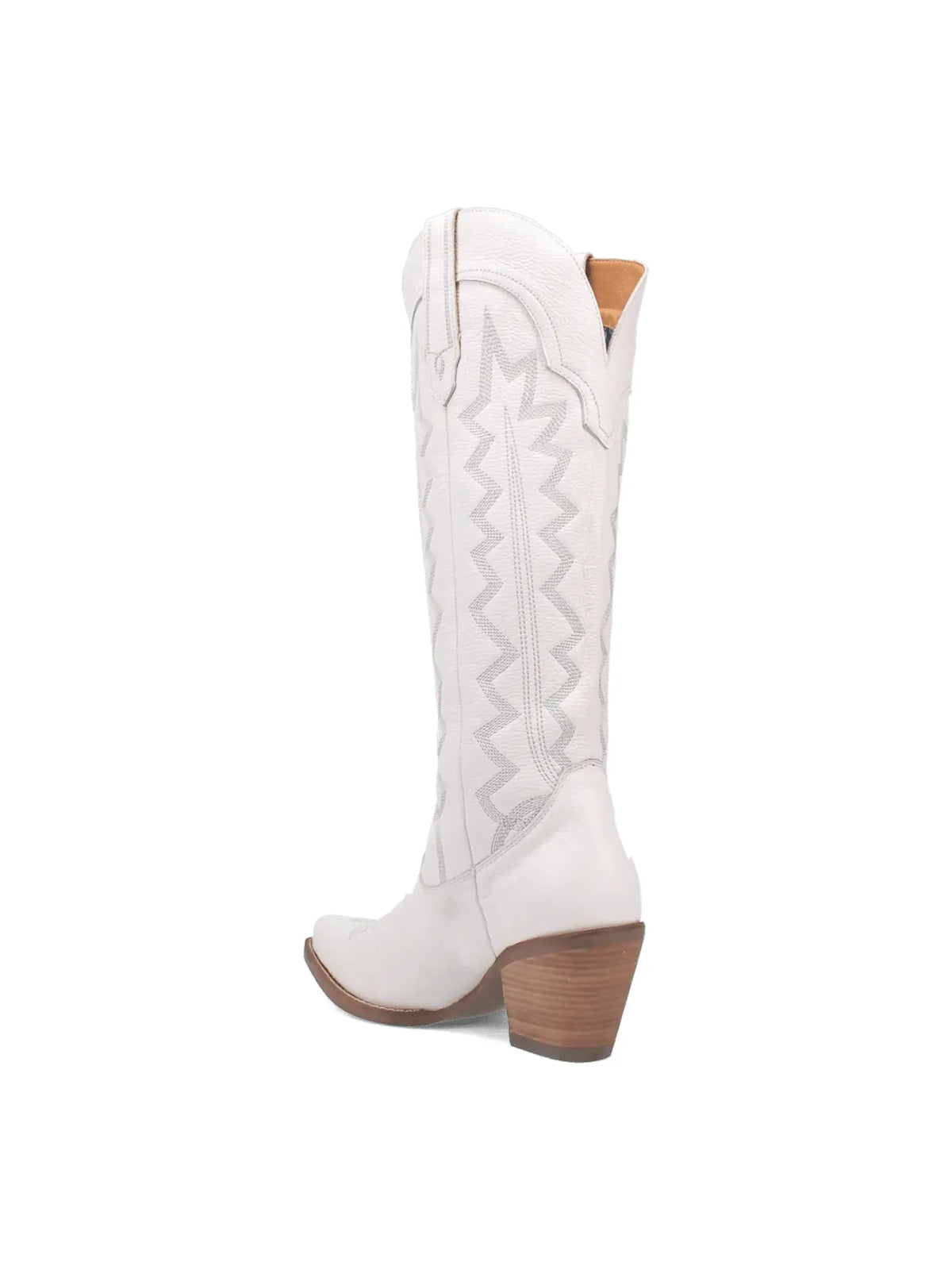 Dingo1969 High Cotton Tall White Leather Western Boot for Tennessee Vols Game Day