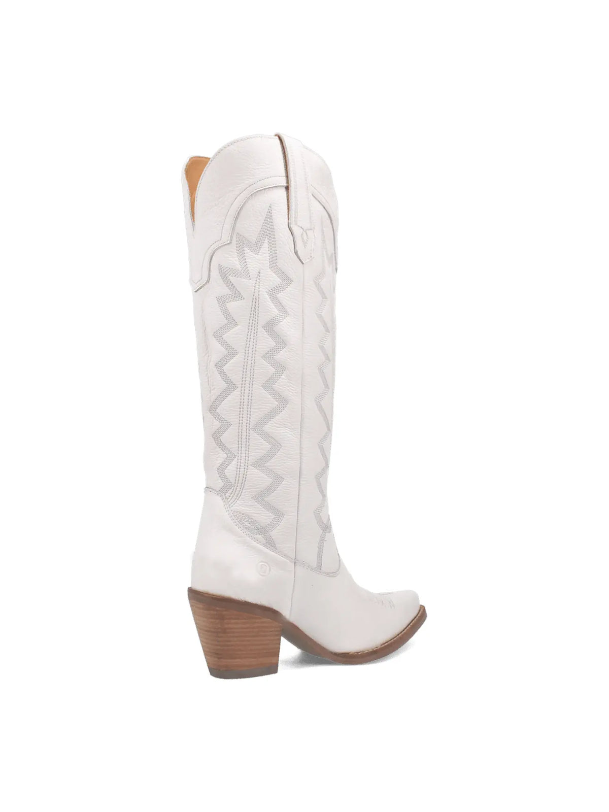 Dingo1969 High Cotton Tall White Leather Western Boot for Tennessee Vols Game Day