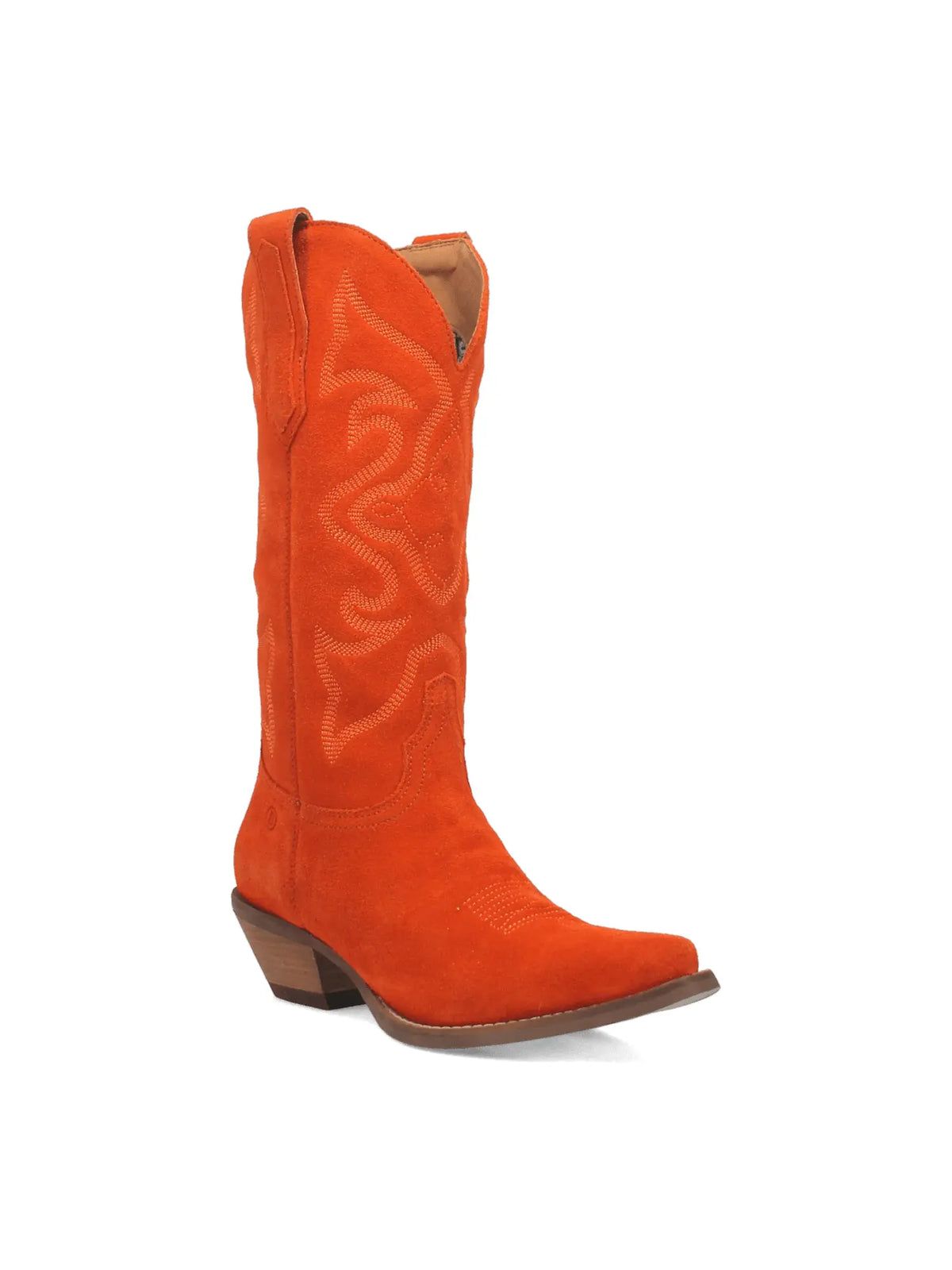 Dingo1969 Out West Orange Suede Leather Western Boot for Tennessee Vols Game Day