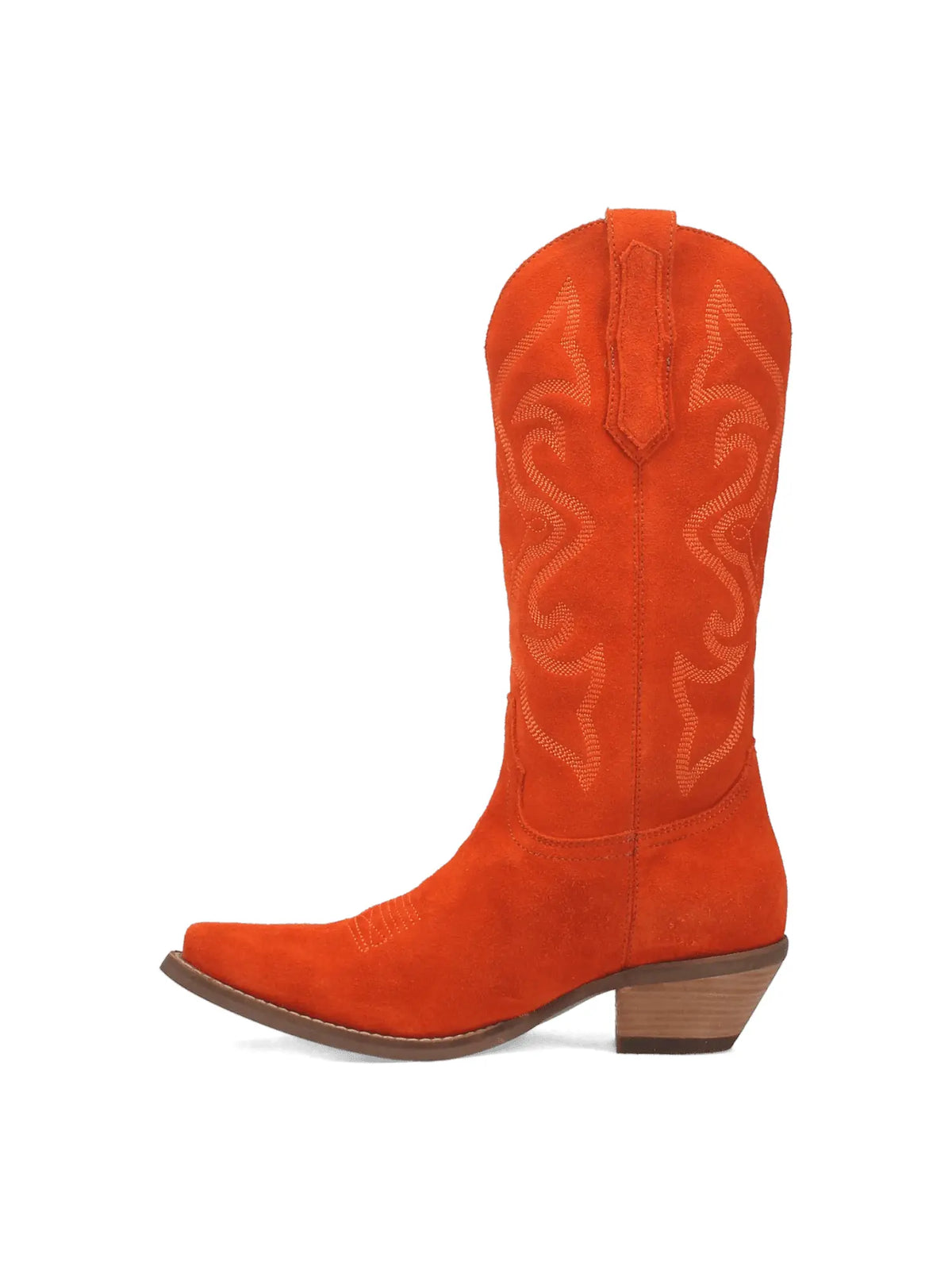 Dingo1969 Out West Orange Suede Leather Western Boot for Tennessee Vols Game Day