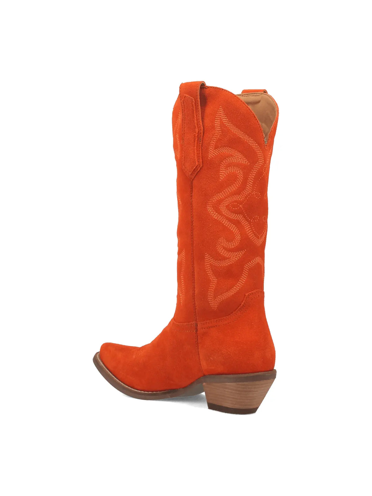 Dingo1969 Out West Orange Suede Leather Western Boot for Tennessee Vols Game Day