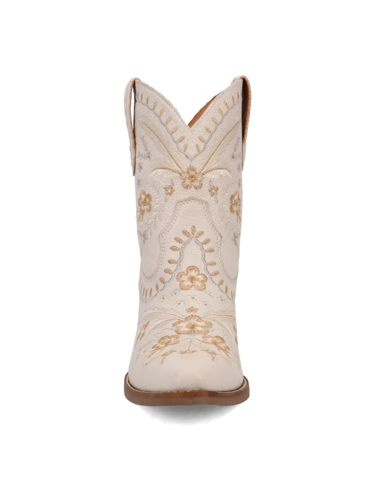 Dingo1969 Primrose Embroidered White Leather Booties for Tennessee Vols Game Day