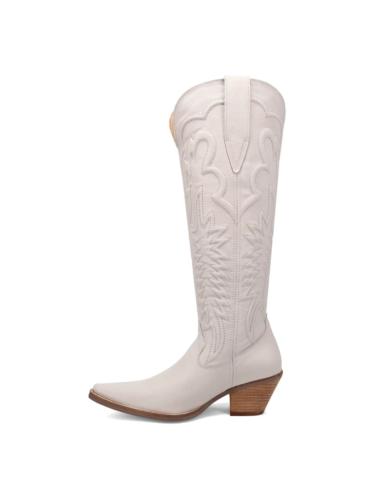 Dingo1969 Raisin Kane Tall White Embossed Leather Boot for Tennessee Vols Game Day