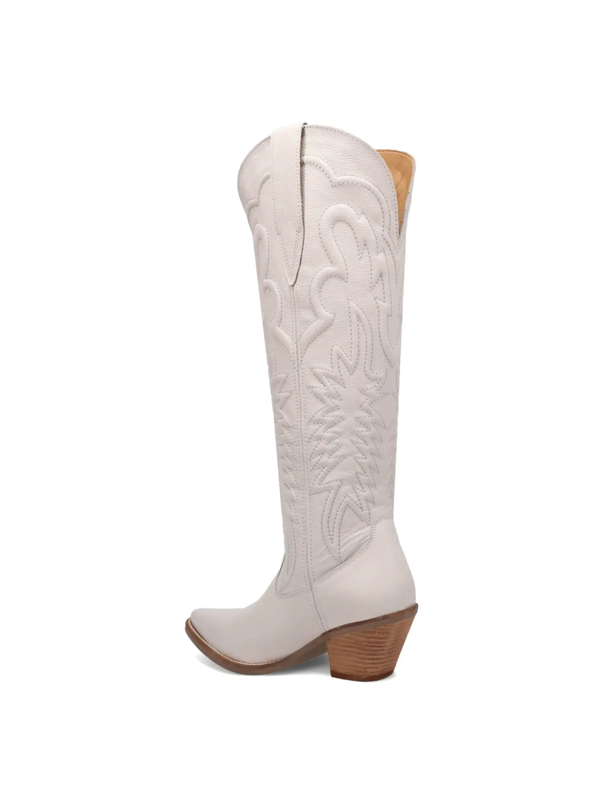 Dingo1969 Raisin Kane Tall White Embossed Leather Boot for Tennessee Vols Game Day