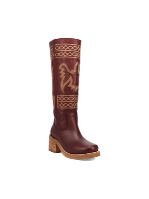 Dingo1969 Avalon Leather Western Boot in merlot 
