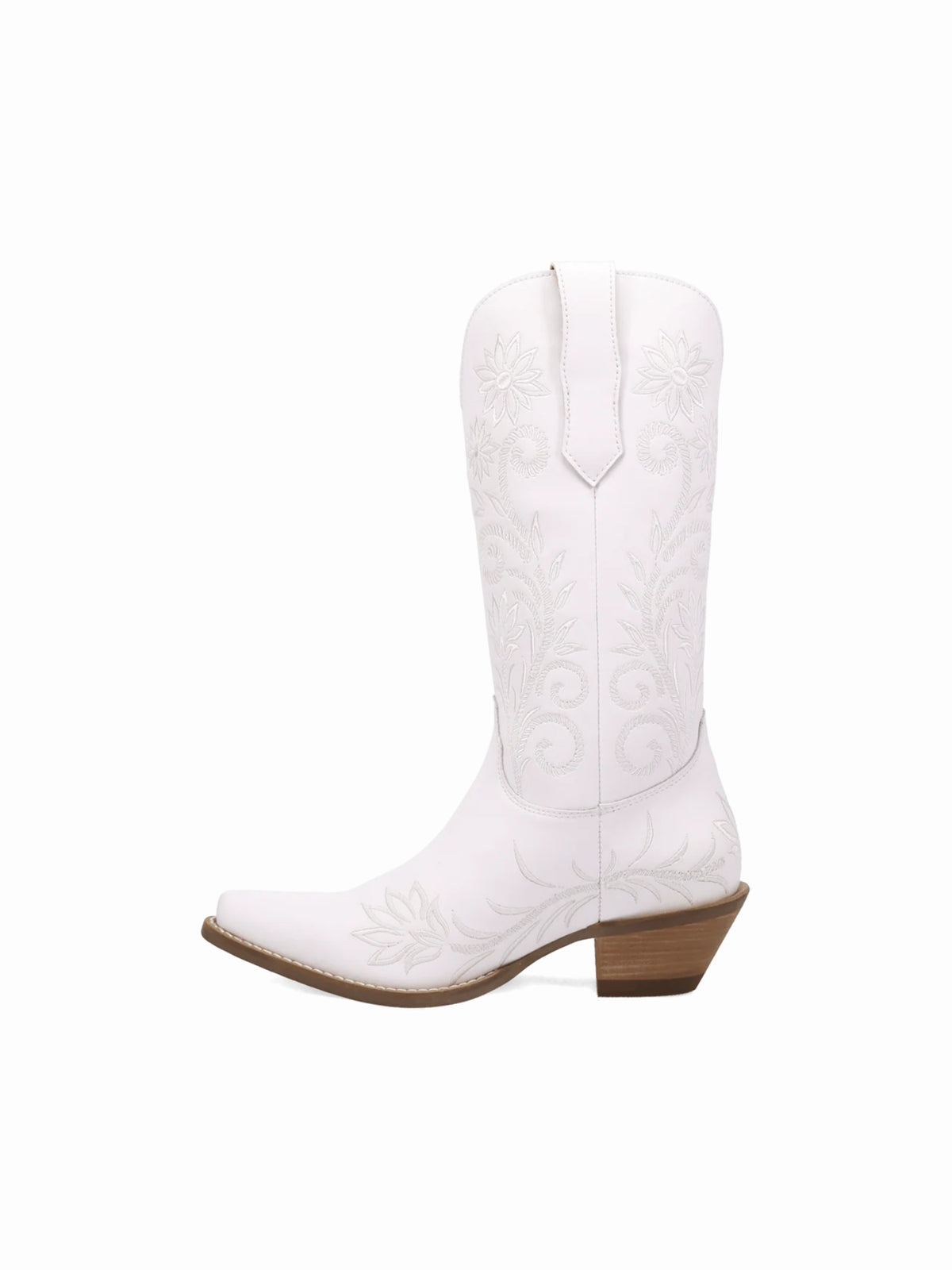 Dingo1969 Buttercup Leather Boot white