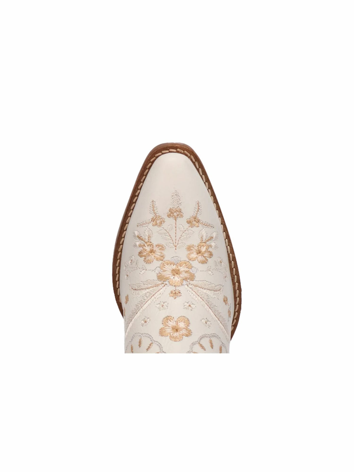 Dingo1969 Full Bloom Leather Boot white