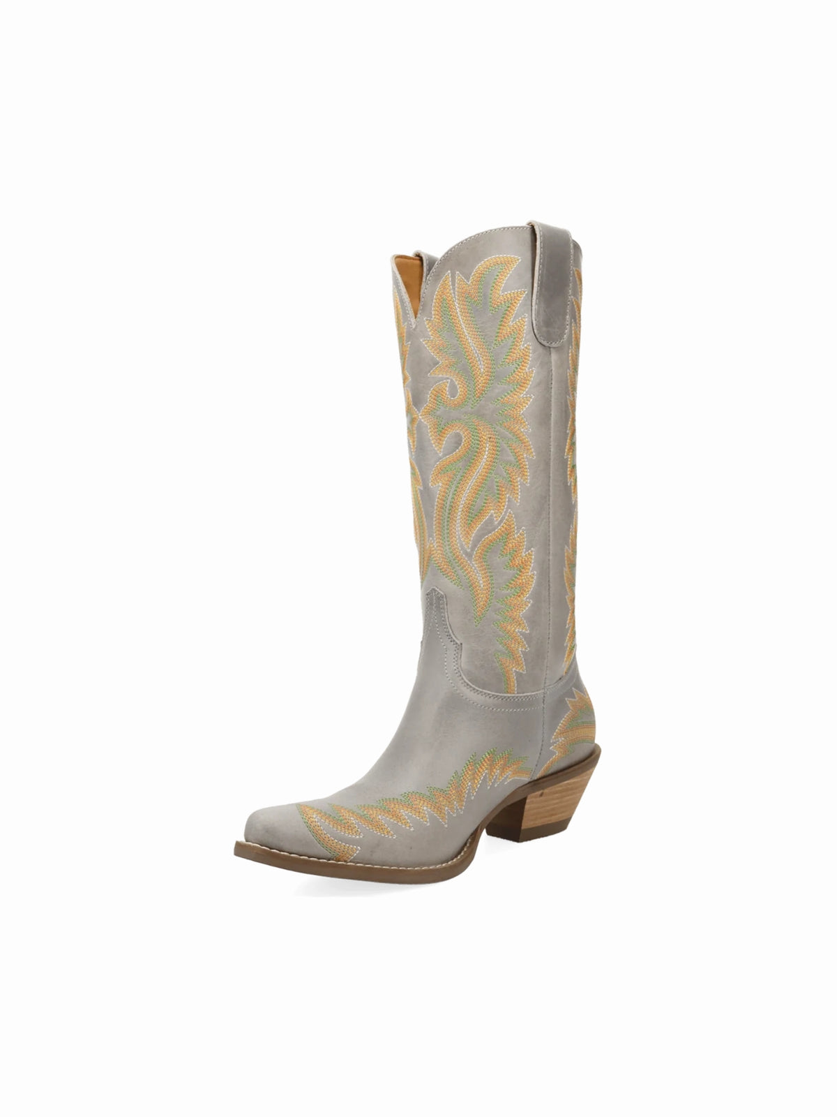 Dingo1969 Lantana Tall Leather Western Boot  white