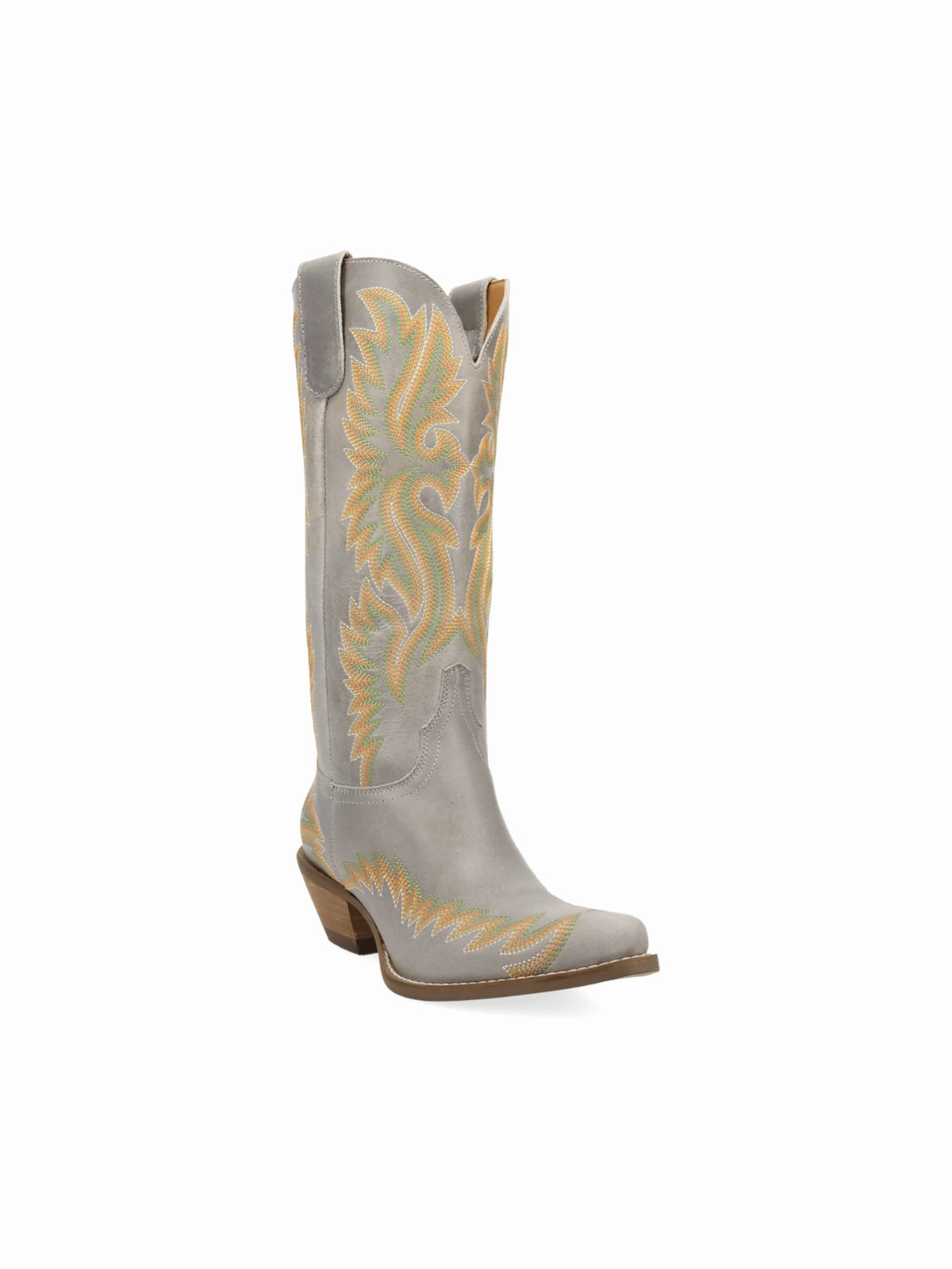 Dingo1969 Lantana Tall Leather Western Boot  white