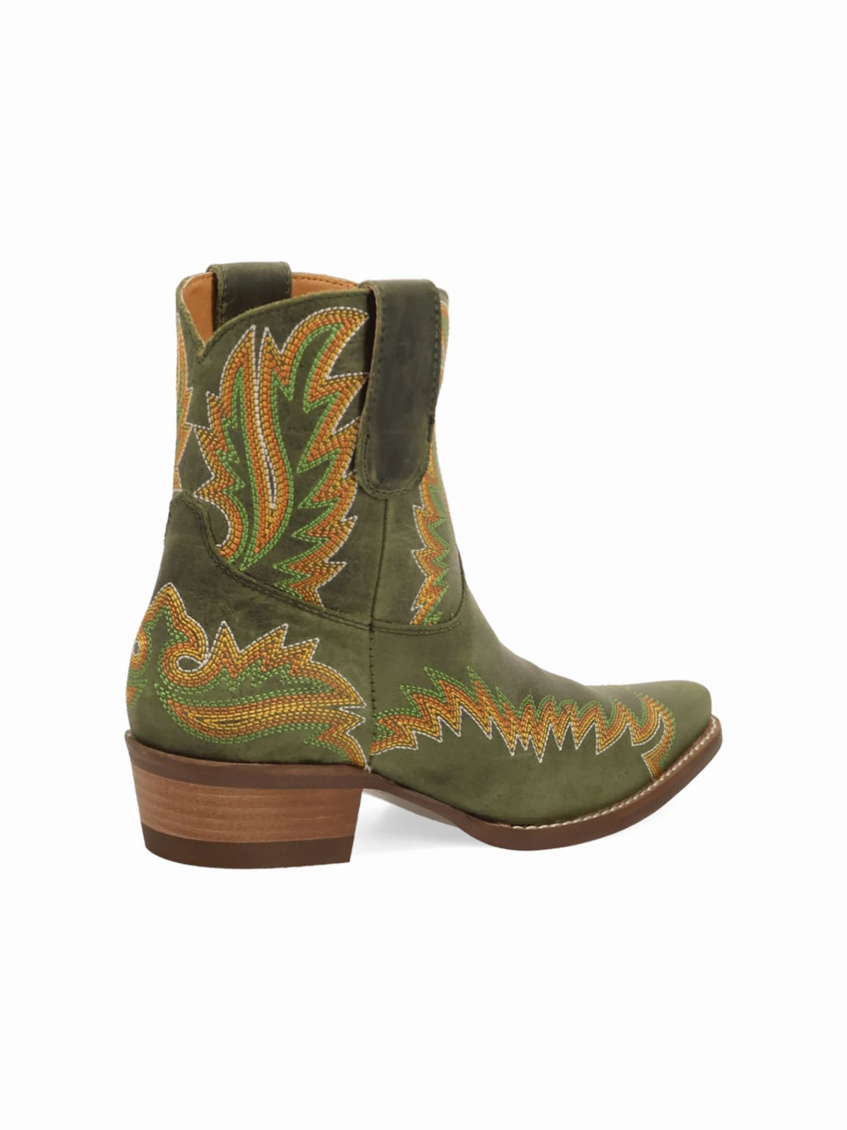 Dingo1969 Laurel Western Bootie olive