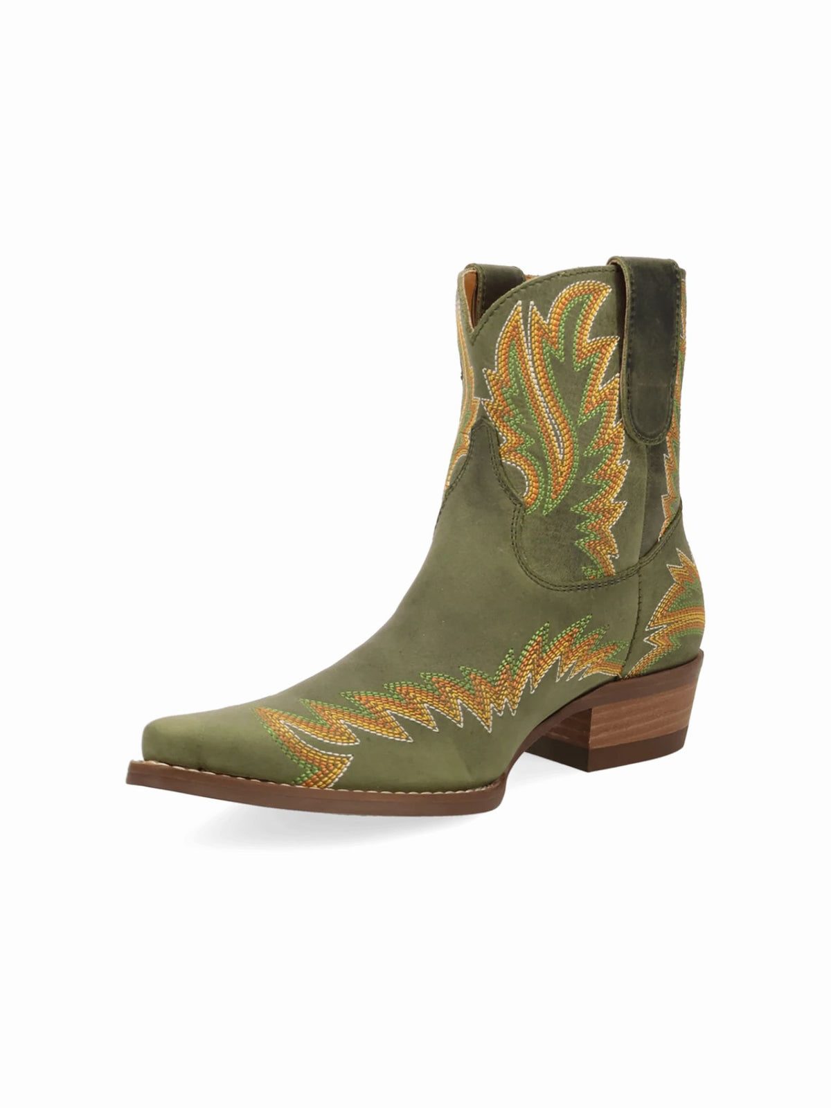 Dingo1969 Laurel Western Bootie olive