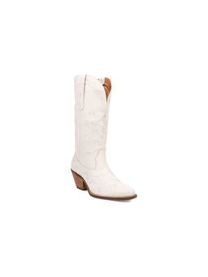 Dingo1969 Love Bug Tall Boot in white 
