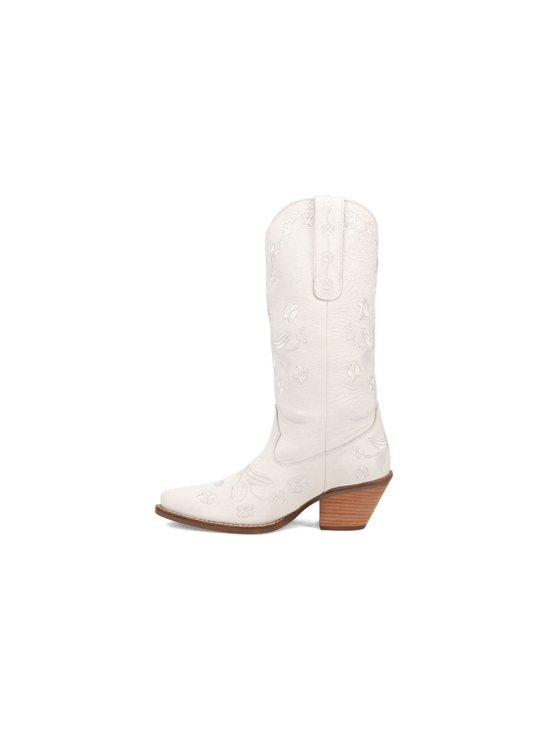 Dingo1969 Love Bug Tall Boot in white 