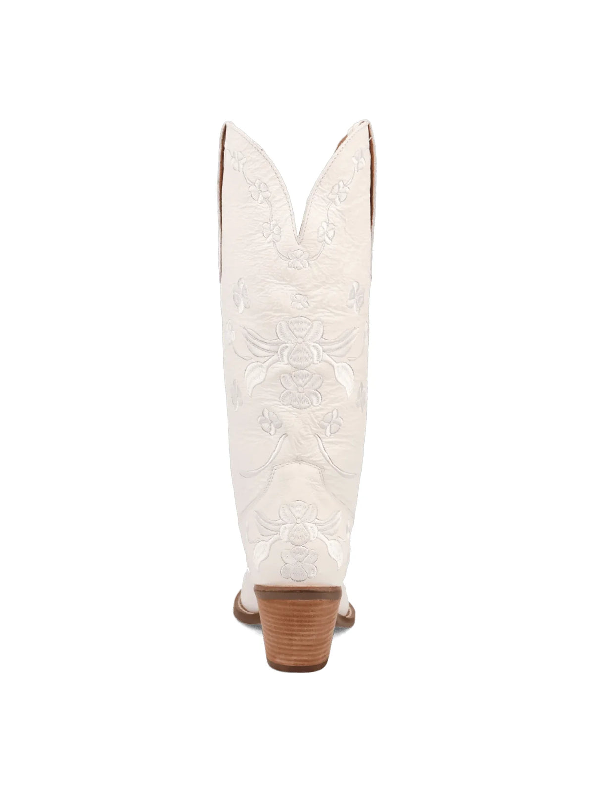 Dingo1969 Love Bug Tall White Leather Boot