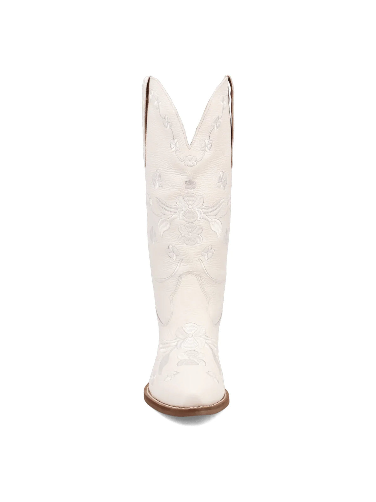 Dingo1969 Love Bug Tall White Leather Boot