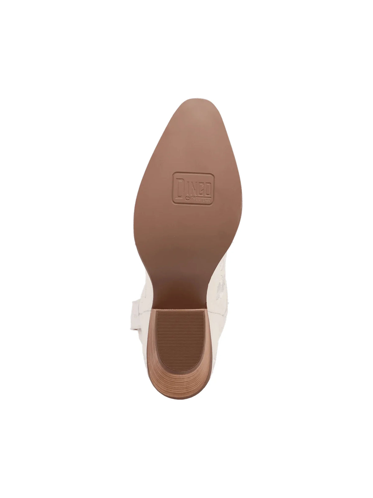 Ding1969 Sweetheart Floral Bootie White Leather