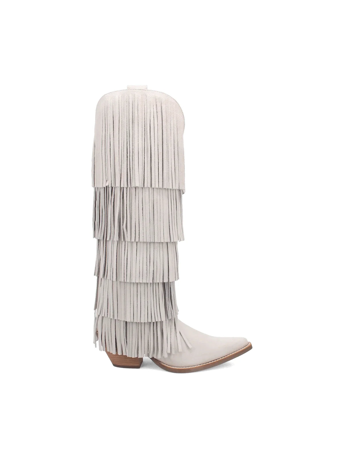 Dingo1969 Wild Child Suede Boot White