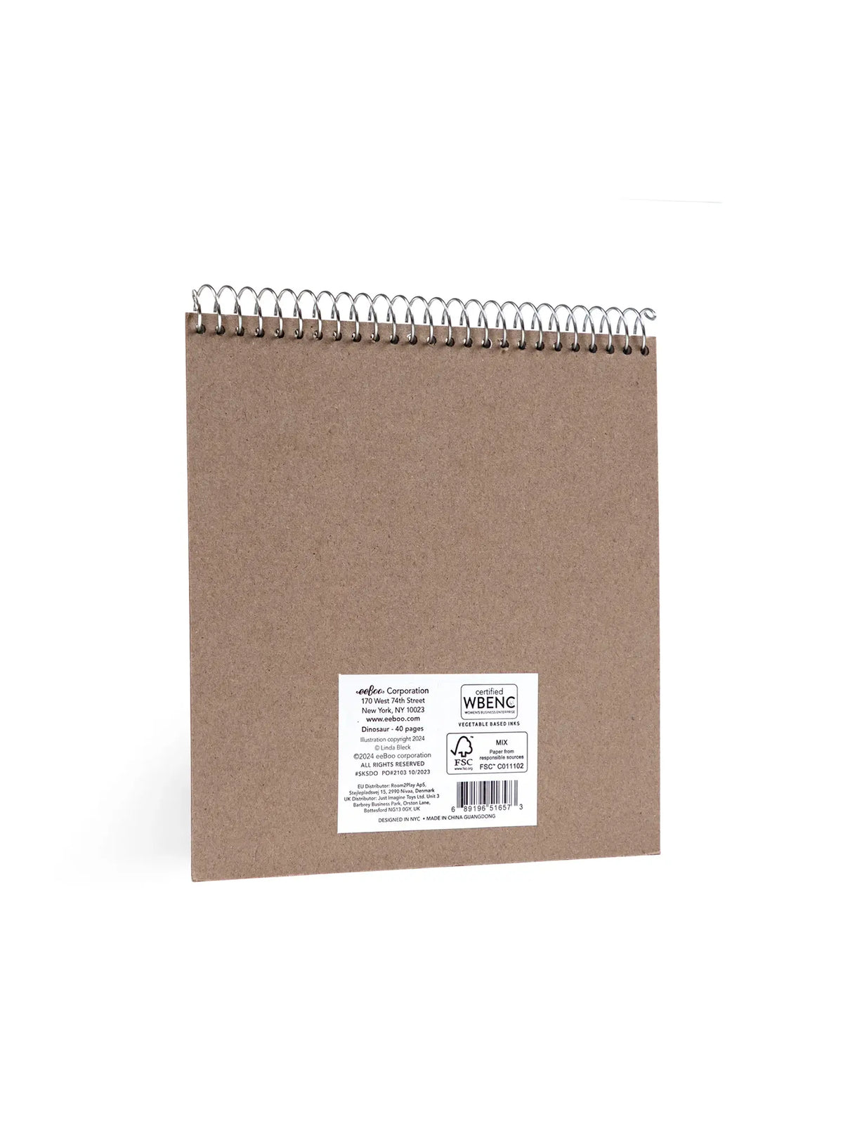 Dinosaur Square Sketchbook Notepad for Kids