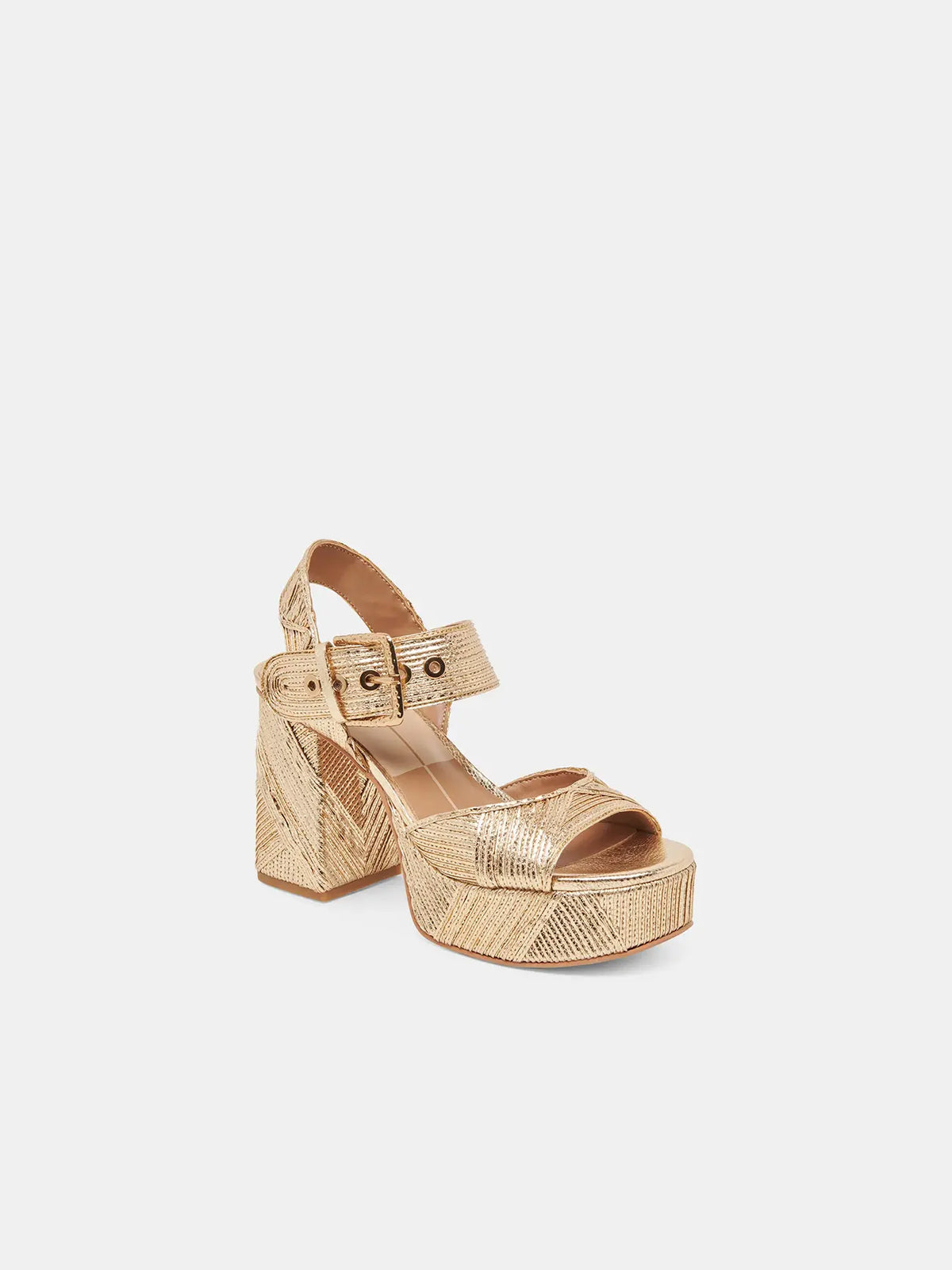 Dolce Vita Bobby Deco Heels Golden Stella Woven