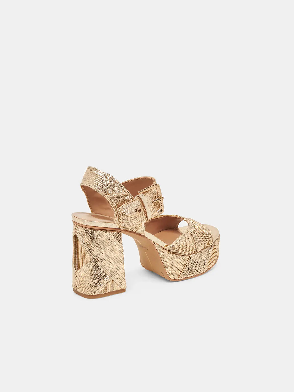 Dolce Vita Bobby Deco Heels Golden Stella Woven