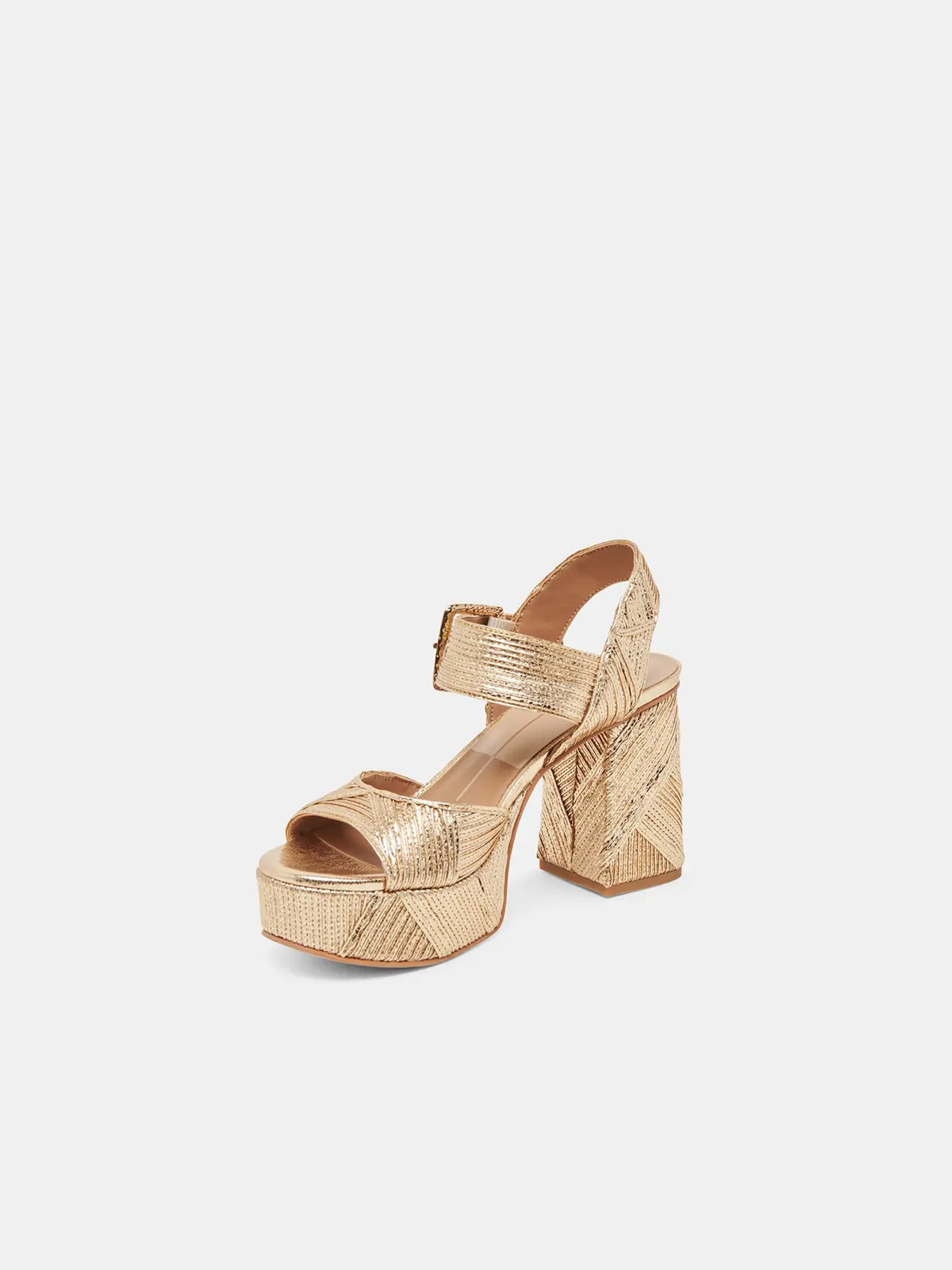 Dolce Vita Bobby Deco Heels Golden Stella Woven