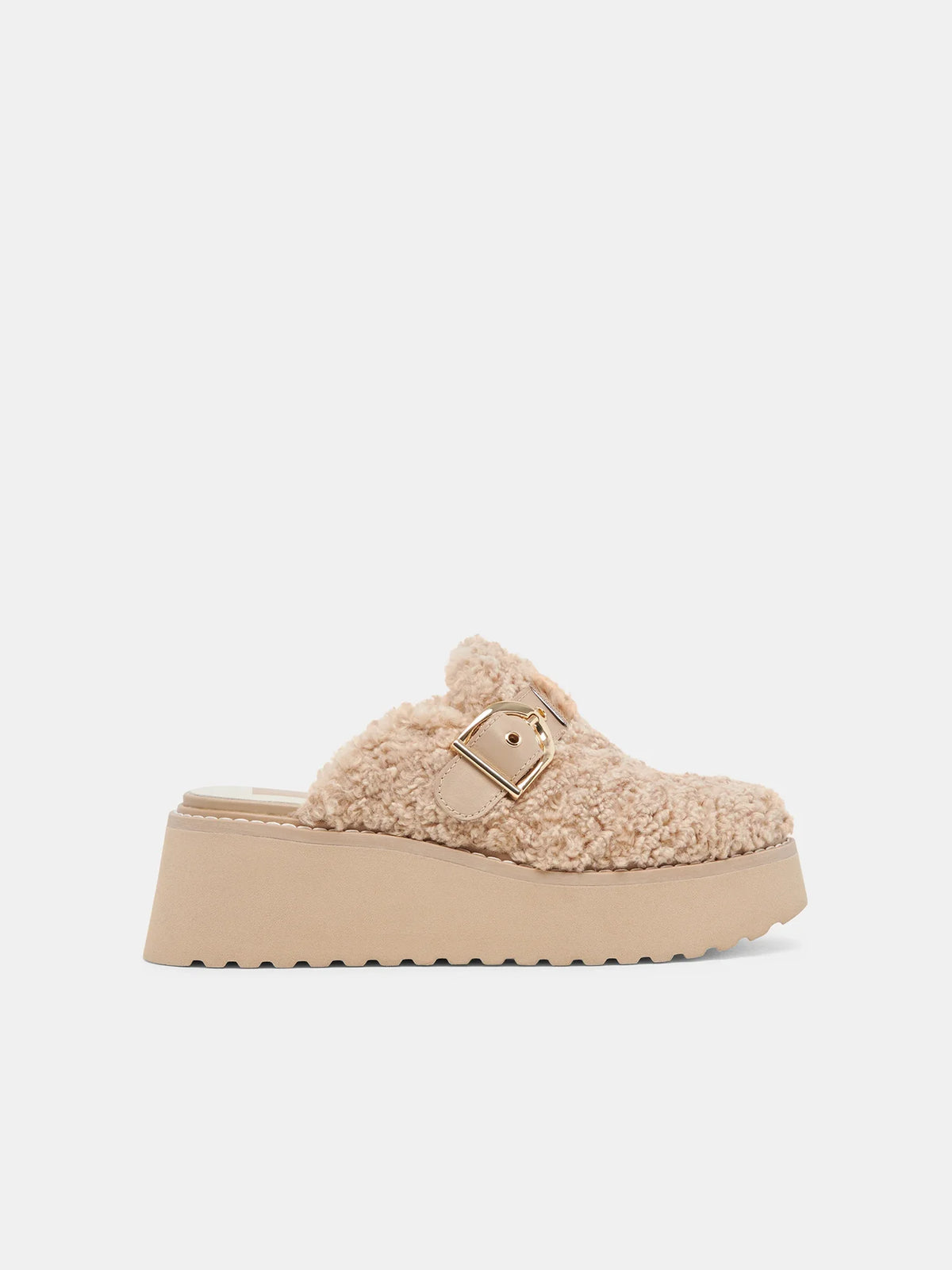 Dolce Vita Lelani Plush Shearling Clog Natural