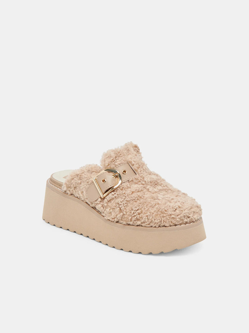 Dolce Vita Lelani Plush Shearling Clog Natural