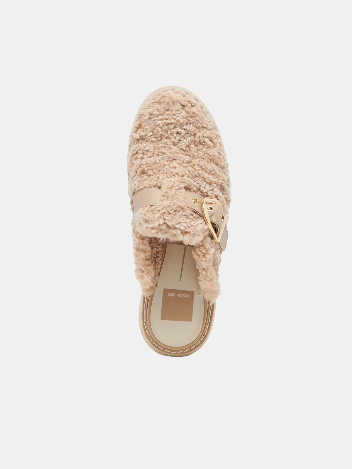 Dolce Vita Lelani Plush Shearling Clog Natural