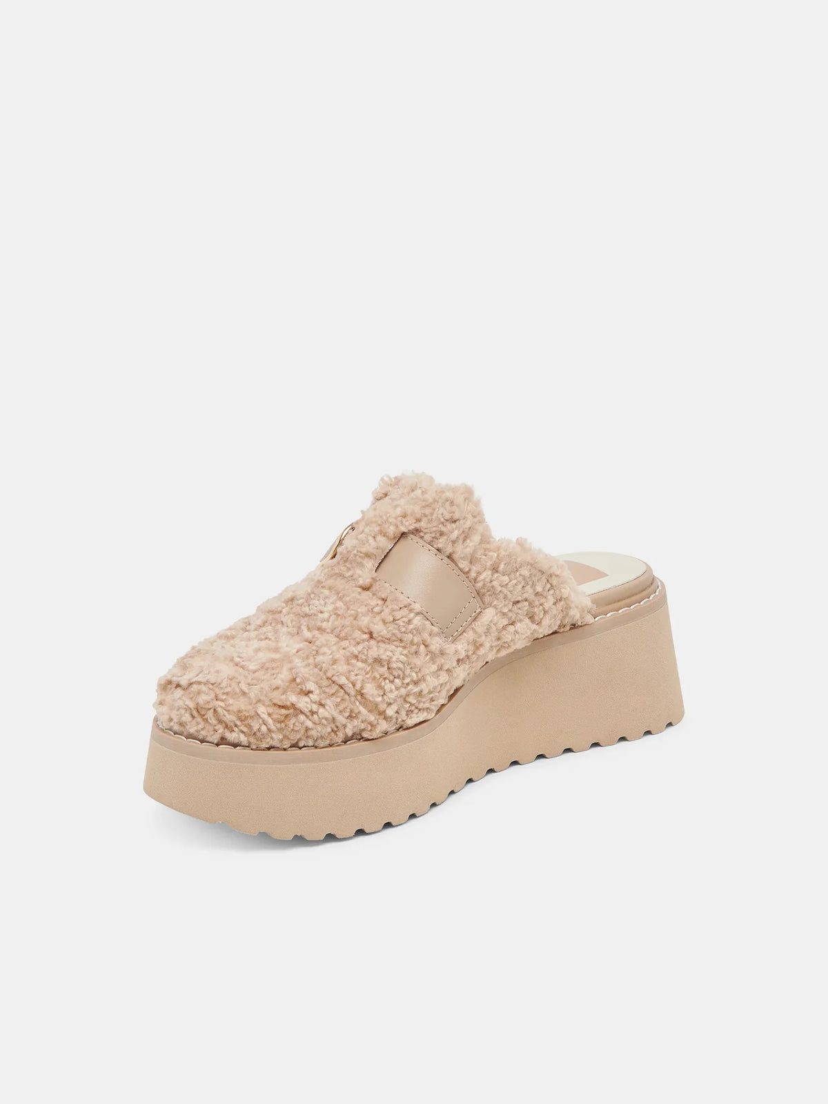 Dolce Vita Lelani Plush Shearling Clog Natural