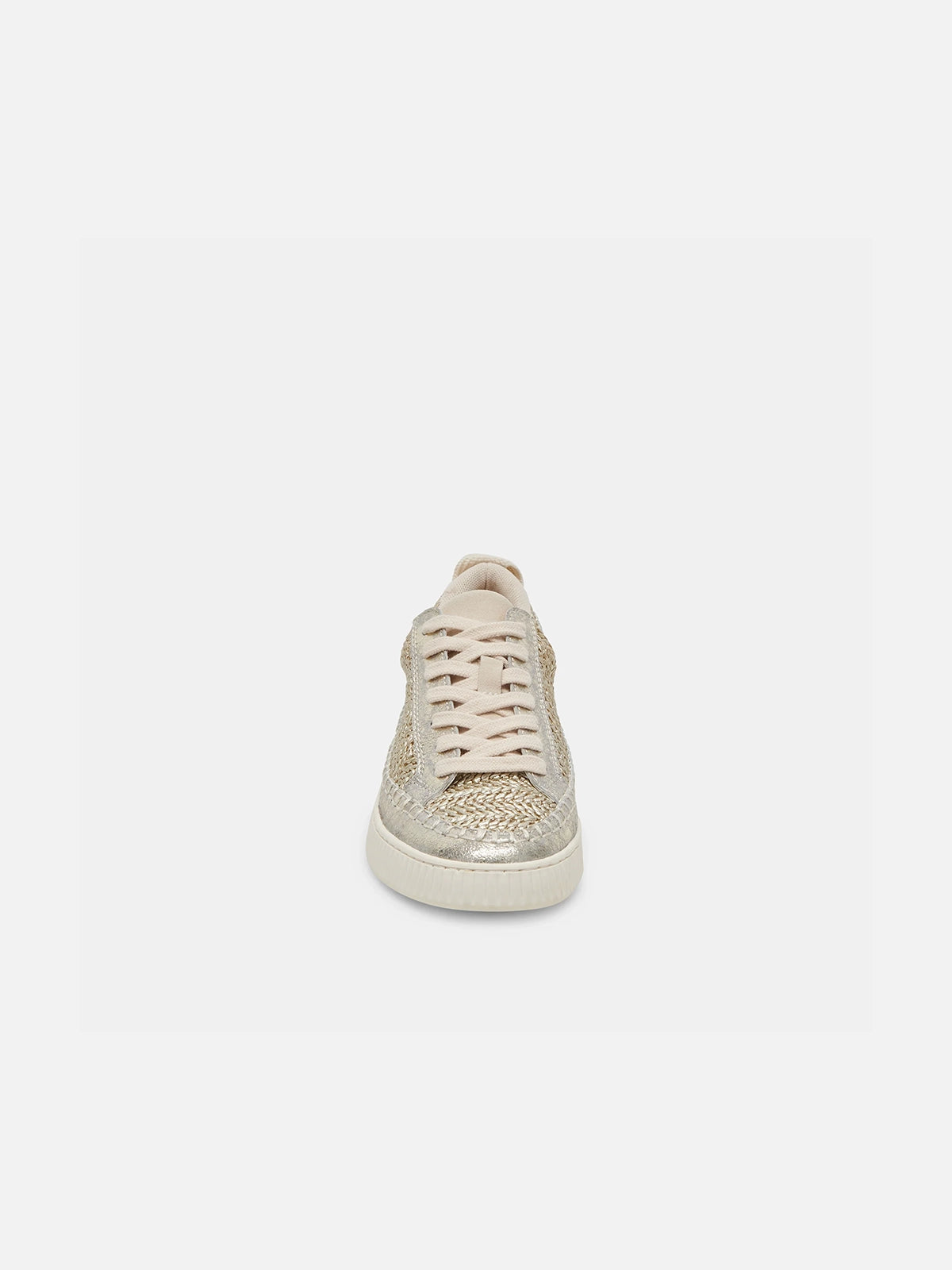dolce vita nicona sneakers in gold woven