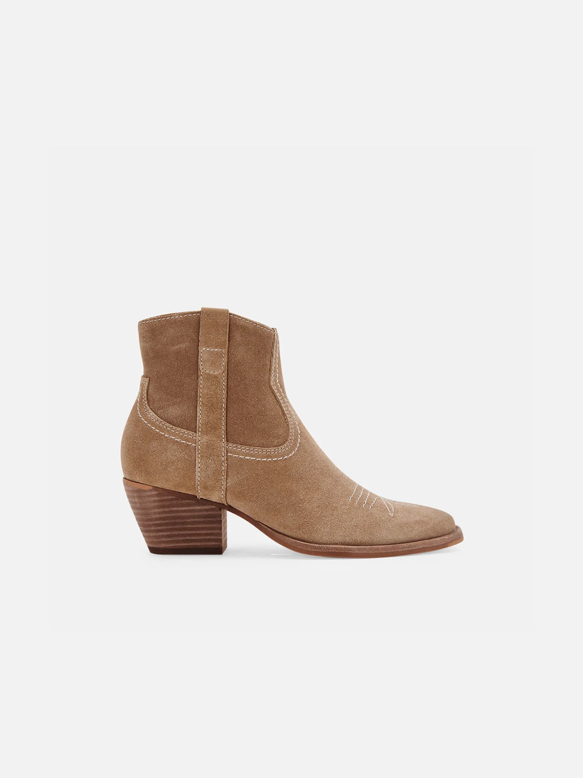 dolce vita silma bootie in truffle suede